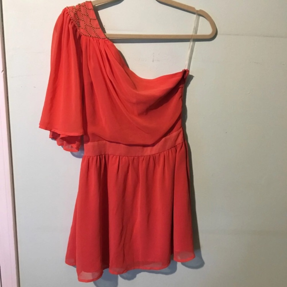 Dress up coral dress